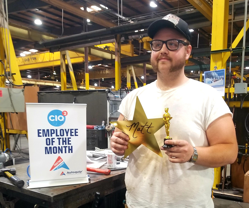 Autoquip July 2023 Employee of the Month - Matt Young